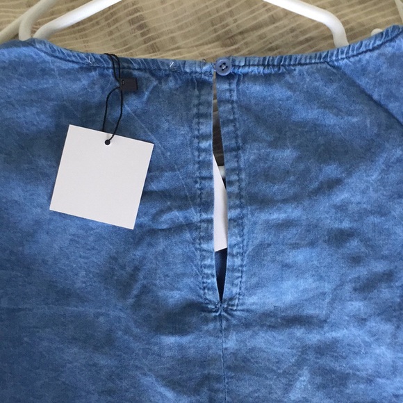 LAST ONE NEW Medium Chambray PomPom Tunic Dress - Picture 6 of 6